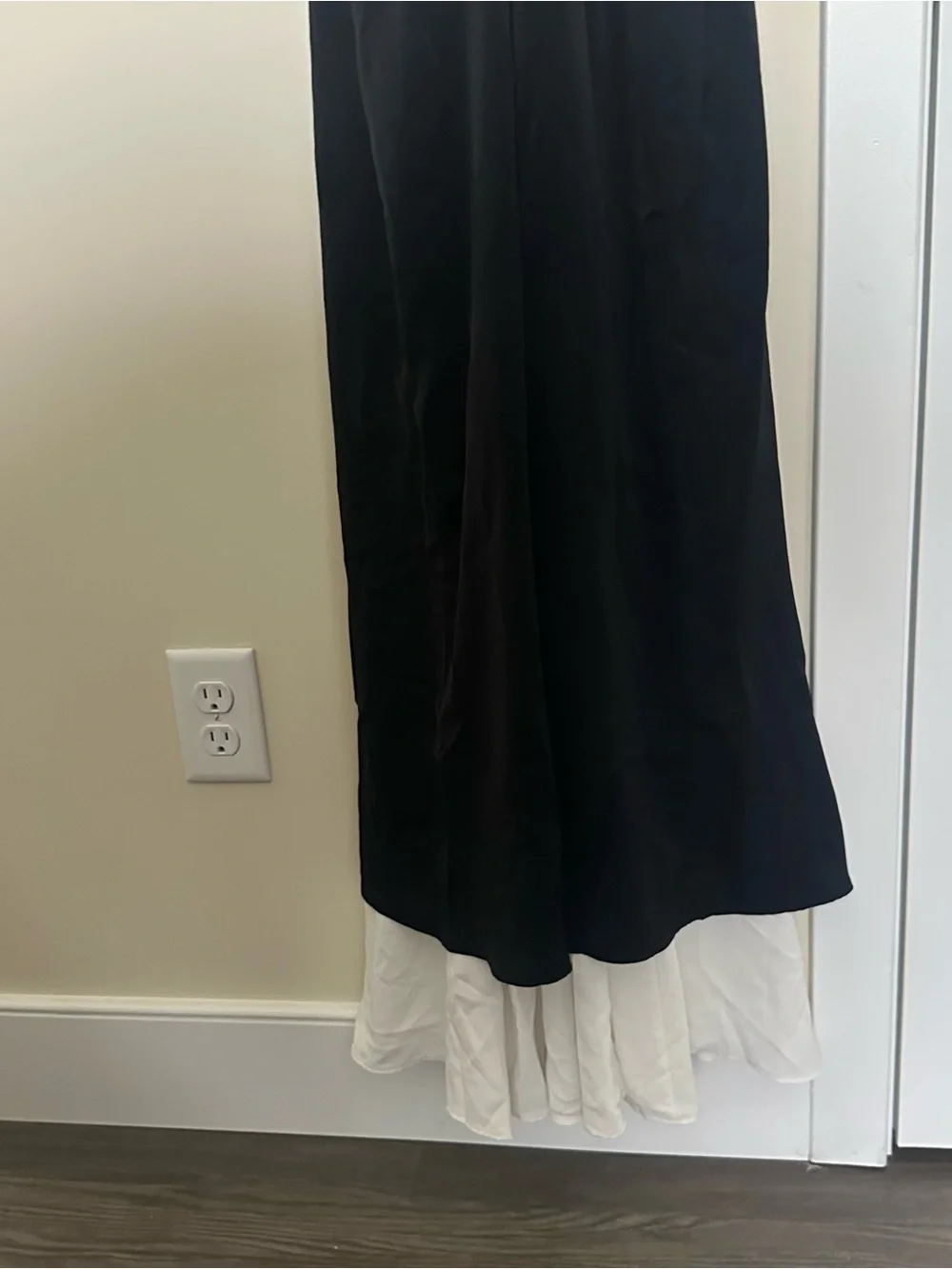 NWT Abercrombie Julia Slip Tie Back Contrast Dress - L